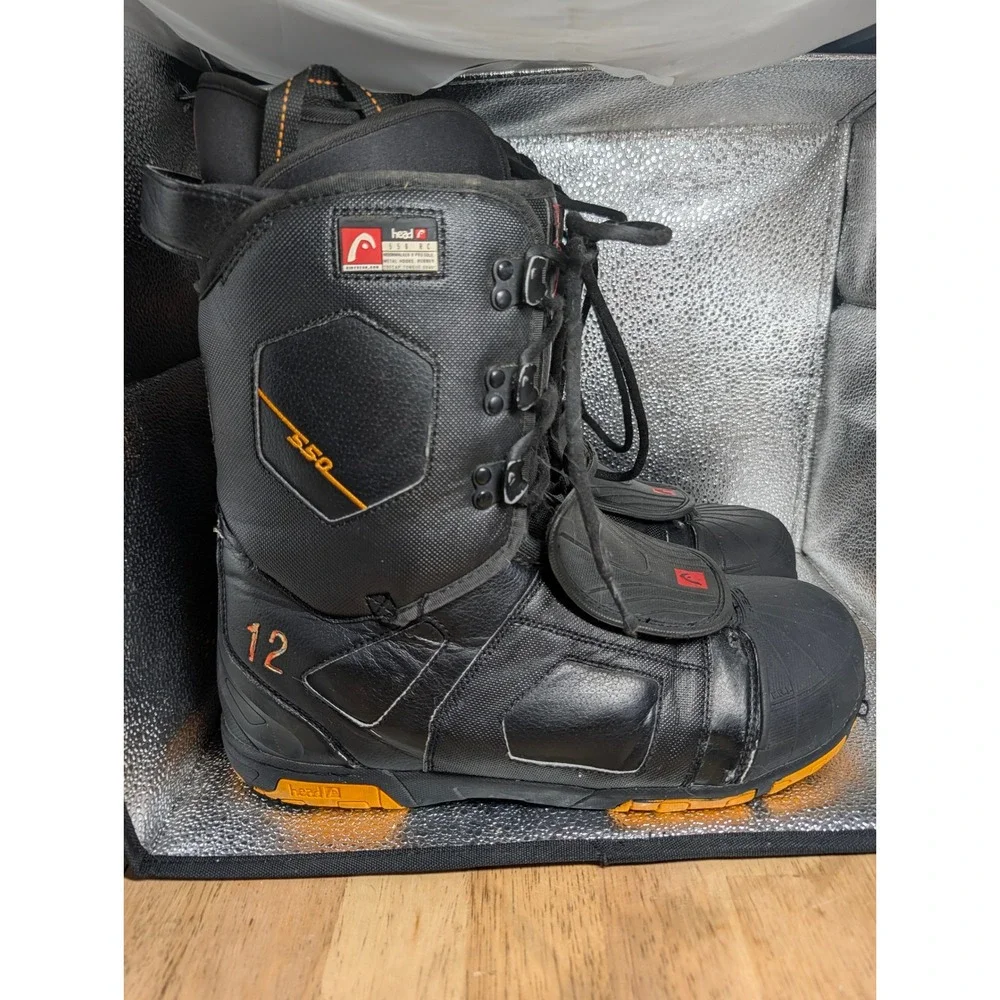 Head 550 RC Snowboard Boots Black Orange Moonwalker R Pro Sole Mens Size 12 300